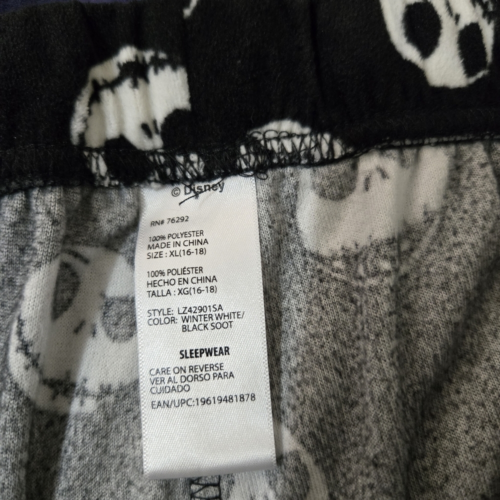 Disney's  Jack Skellington Pajama Joggers Pants Womens XL Casual Halloween - Picture 3 of 4
